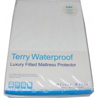 King Size Terry Towelling Waterproof Mattress Cover Protector